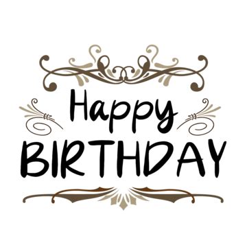 Happy Birthday Text Vector Art HD Images | Free Download on Pngtree