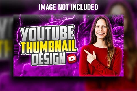 premium psd youtube thumbnail post template