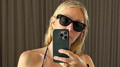 Gwyneth Paltrow Bares Her Toned Tummy In Blue Bikini Top As She Shares Some Of Her Favorite