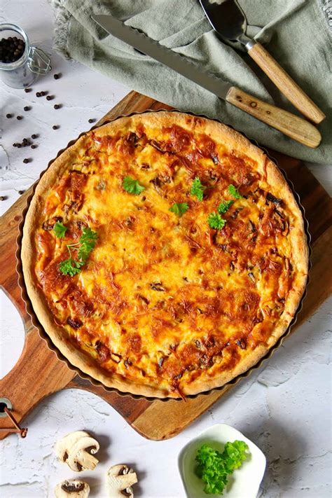 Quiche mit Hähnchen und Champignons - Thermokoch.de