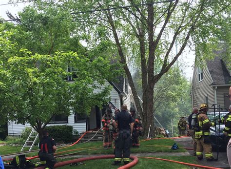 Firefighters Battle House Fire In Dewitt