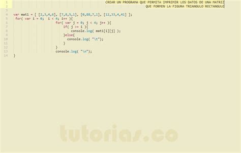 Arrays Javascript Figura Triangulo Rectangulo Tutorias Co