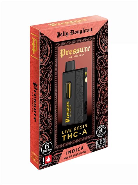 Jelly Doughnut Pressure Thc A Live Resin Vape 6g Free Shipping