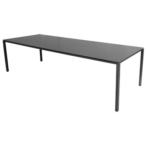 Cane Line Pure Dining Table X Cm Lava Grey Nero Black