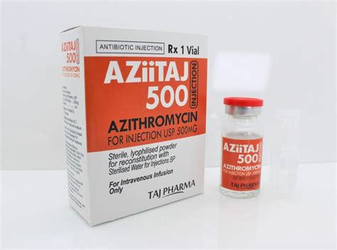 Azithromycin For Injection USP 500 Mg Contract Manufacturing Taj