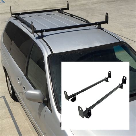 60 Roof Mount Gutterless Van Ladder Rack Cross Bar Tread Ladder