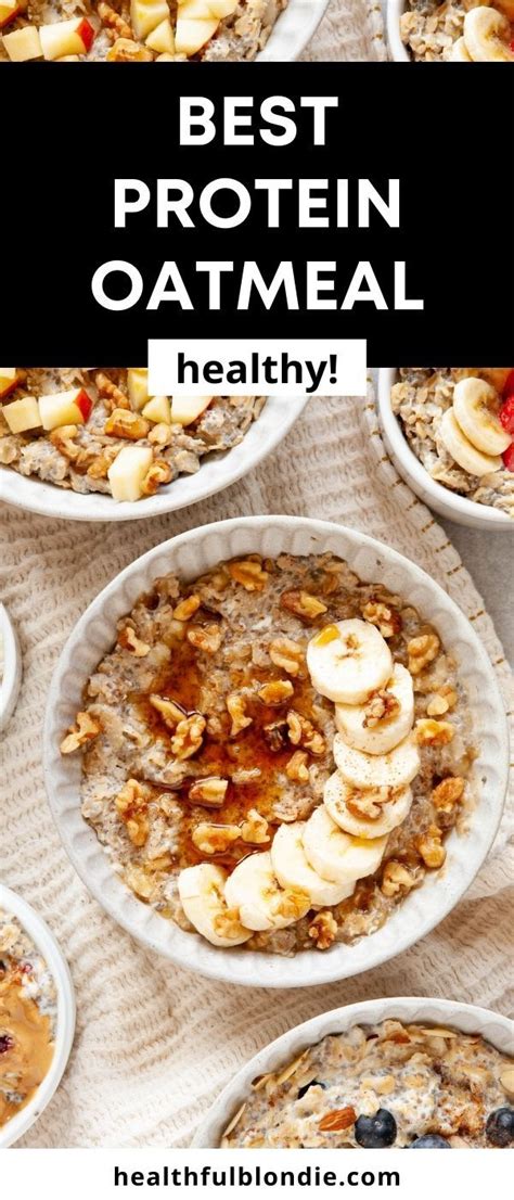 Protein Egg White Oatmeal 6 Ways Recipe Protein Oatmeal Oatmeal