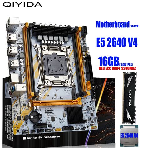 QIYIDA Conjunto De Placa Base X99 LGA 2011 3 Combo Xeon E5 2640 V4 CPU