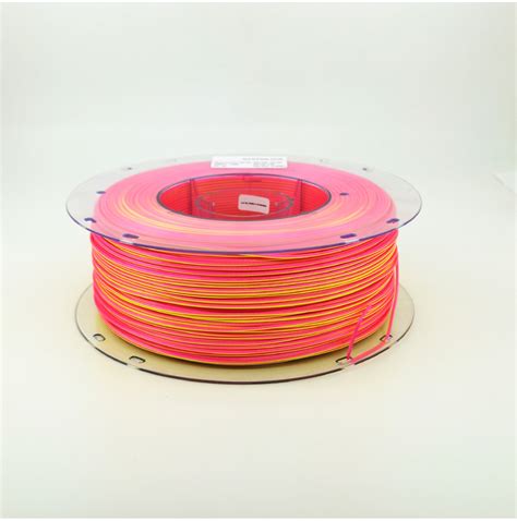 Filament D Pla Silk Bicolore Jaune Rose Lefilament D