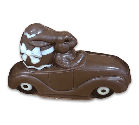 Classic Rabbit In Car - Chocolate Traders