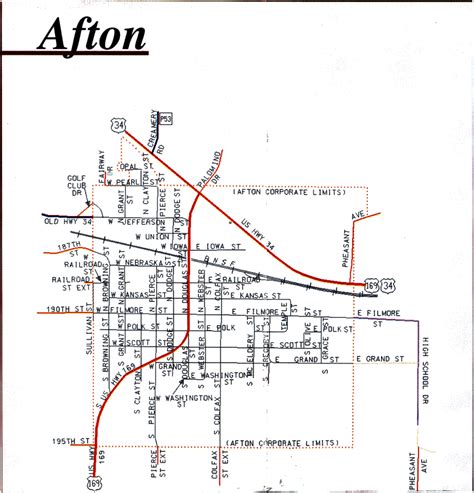 Afton Map Afton Iowa