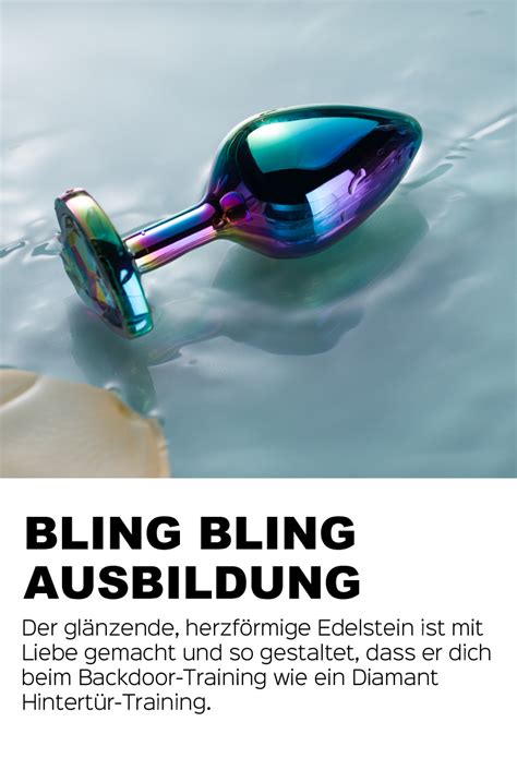 Crystal Love Lasered Metallic Gem Anal Plug