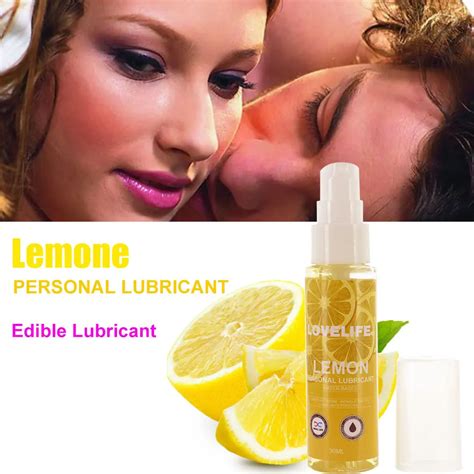 Lubrifiant Comestible Saveur De Citron Huile Lubrifiante En Silicone Pour Sexe Oral Anal Vaginal