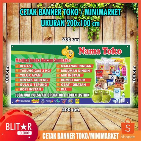 Warung Contoh Spanduk Toko Sembako Gambar Contoh Banners Images