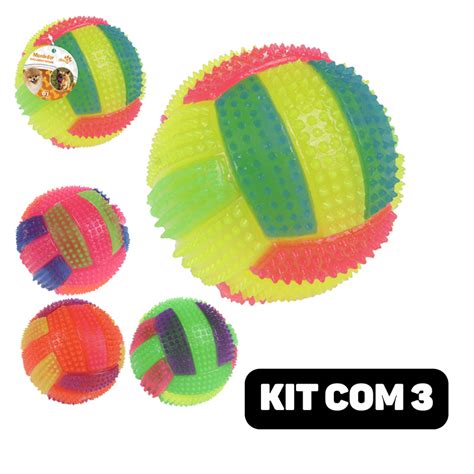 Kit 3 Mordedores Cachorro Gato Pet Bola Borracha 7cm Shopee Brasil