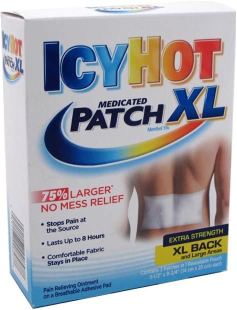 Amazon Icy Hot Patch Extra Large Back Extra Strength Box Health Household