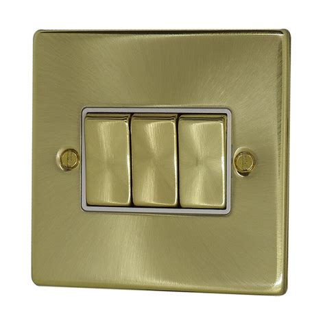 Brushed Satin Brass Light Switches Usb Plug Sockets Dimmer And Cooker Switches Ebay