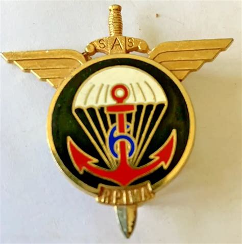 MILITARY PARATROOPER INSIGNIA 6 R P I Ma Delsart Sens H721 1 Pin