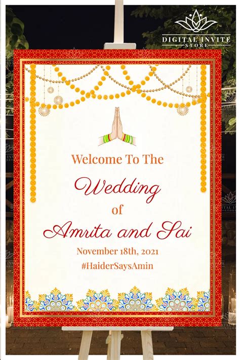 Tamil Wedding Welcome Signs As South Indian Wedding Signs Etsy In