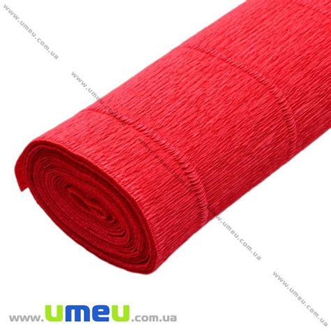 Гофрированная бумага Италия, Красная 589, 180 г, 50х50 см (DIF-019096 ...