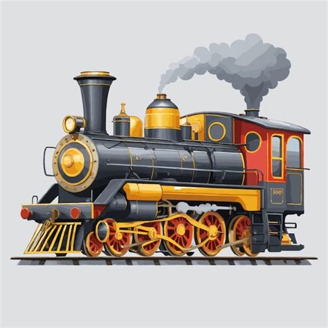 Premium Vector Steam Locomotive Vector