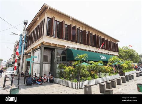 Batavia Cafe In Fatahillah Square In Kota Tua The Old Town Of Jakarta