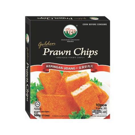 Figo Golden Prawn Chip 500G Halal Shopee Malaysia