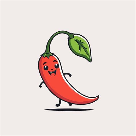 Premium Vector Red Hot Chili Pepper Vector Illustration