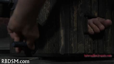 Caged Up Babe Gets Pleasuring