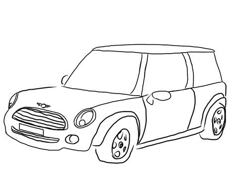 Mini Cooper Coloring Pages Coloring Home