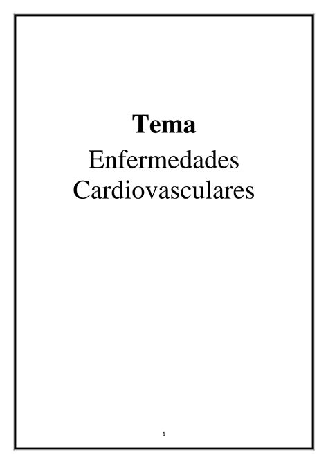 SOLUTION Enfermedades Cardiovasculares Fisiopatolog A Anatom A Patol