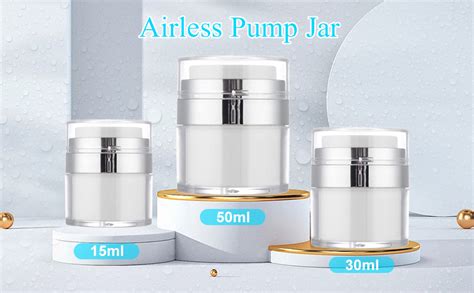 Amazon Airless Pump Jar 6PCS Cream Jar Vacuum Bottle Refillable