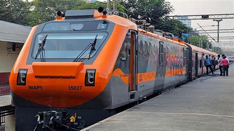 New Non Ac Vande Sadharan Train Arrives In Mumbai For Trials