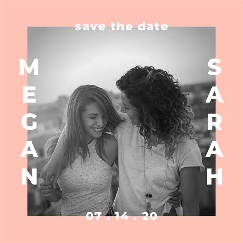 Free Custom Printable Same Sex Wedding Invitation Templates Canva