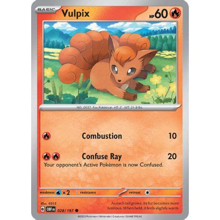 Vulpix Common Reverse Holofoil