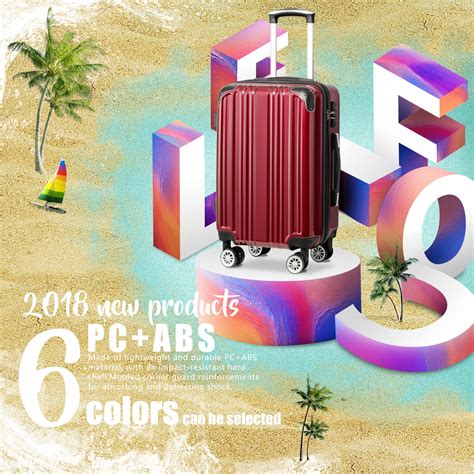 Coolife Luggage Expandable Only 28 Suitcase PC ABS Carry On