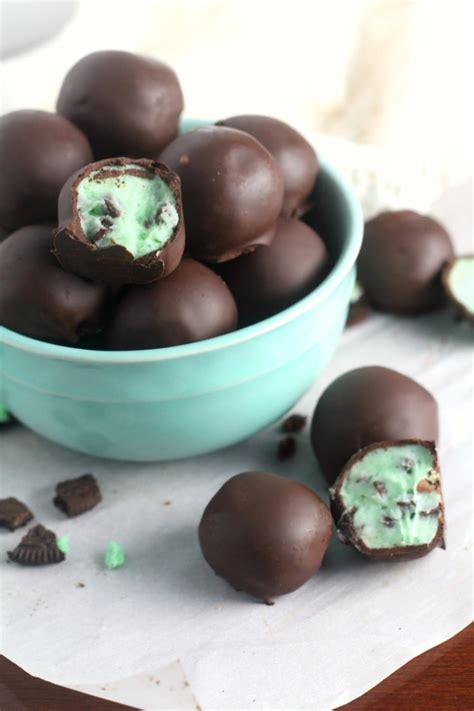 mint chocolate chip truffles chocolate  grace