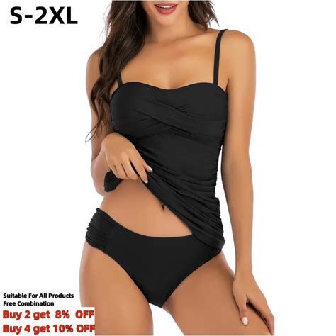 Sexy Bikini Set Summer New Women S Tankini Separate Swimsuit Two Pieces Swimwear 8 Solid Colors