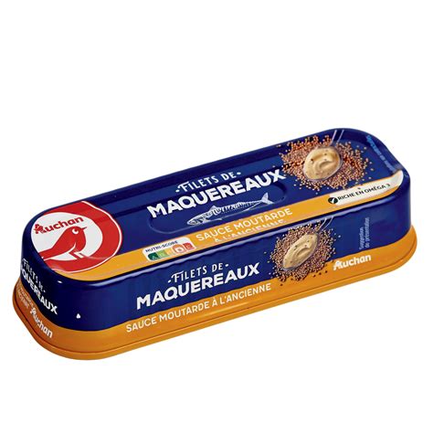 Auchan Filets De Maquereaux Sauce Moutarde L Ancienne G Pas Cher