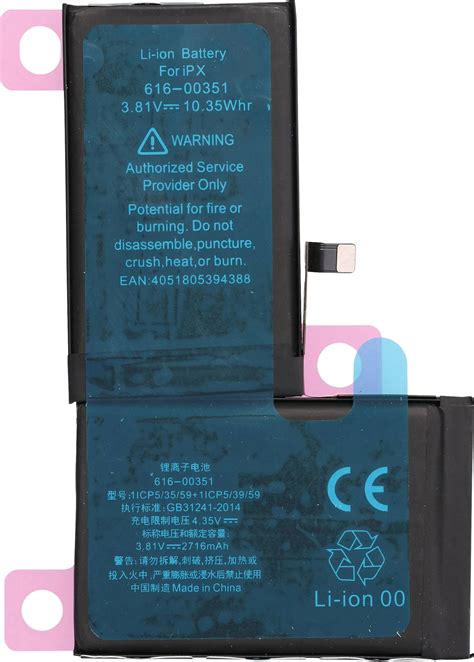 Buy WECELL Mobile phone battery iPhone X 2716 mAh | Conrad Electronic