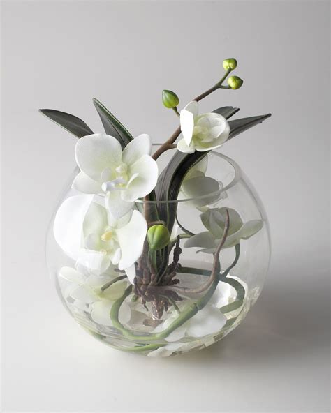 John Richard Collection Sunken Orchid Faux Floral Arrangement P 1848