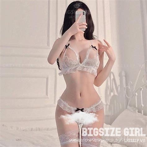 Bộ Nội Y Lingerie Sexy Ren Xuyên Thấu Hở Đáy Bigsize Đồ Lót Nữ Áo Ngực Và Quần Lót Lọt Khe Gợi