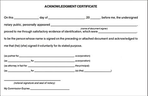 Jurat Acknowledgment Attested Witness And Certified Set Of 5