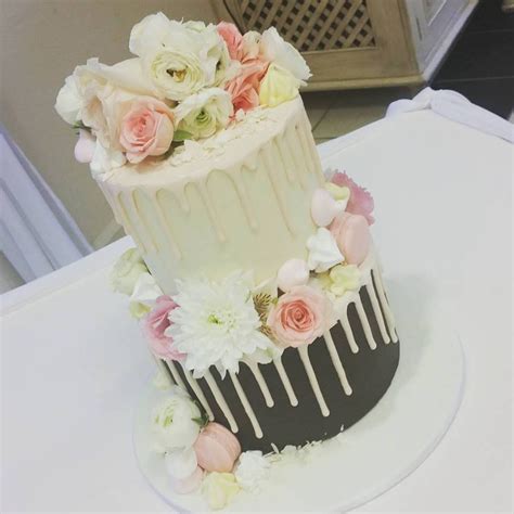 How To Make A Tier Semi Naked Drip Cake Tutorial Etsy