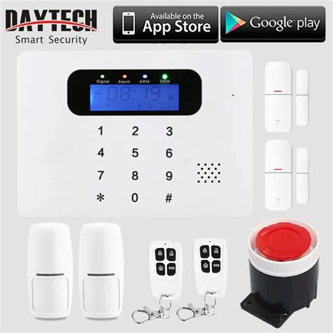 DAYTECH Wireless WiFi GSM SMS Alarm Home Security System APP Control