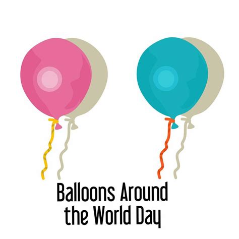 Vector graphic of world balloons around the day for world balloons ...