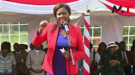 Furious Cecily Mbarire Lectures Ruto Infront Of Dp Gachagua For