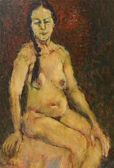 Chaim Soutine Study Of A Nude Woman Mutualart