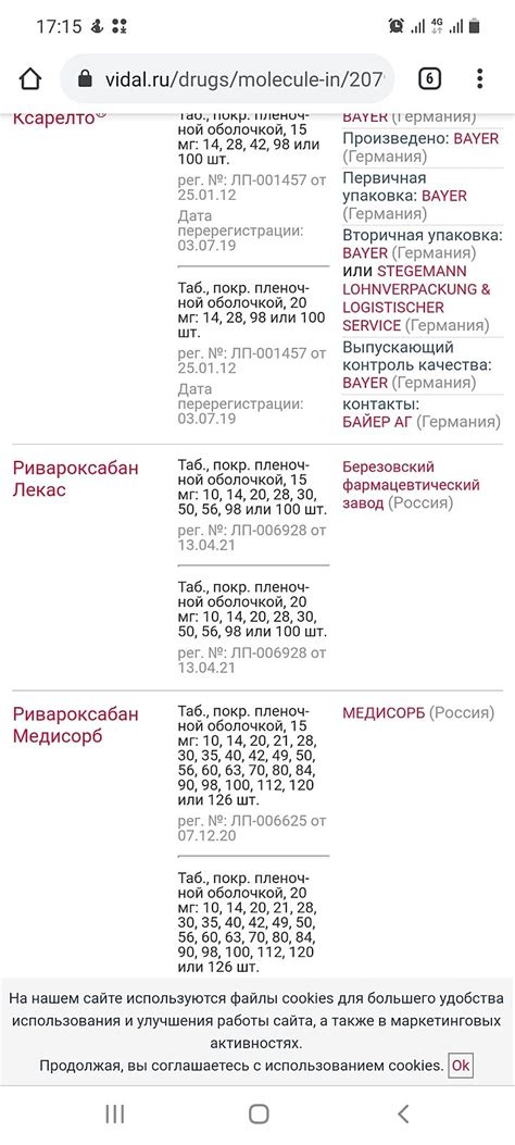 Аналог Ксарелто? - Советчица