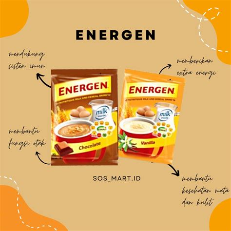 Jual Energen Cereal Instant Varian Chocolate Vanilla Isi X Gr